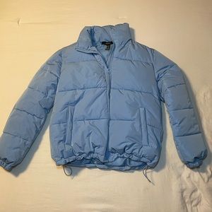 Blue FOREVER 21 Puffer Jacket